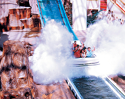 Circus Circus big drop water ride with splash